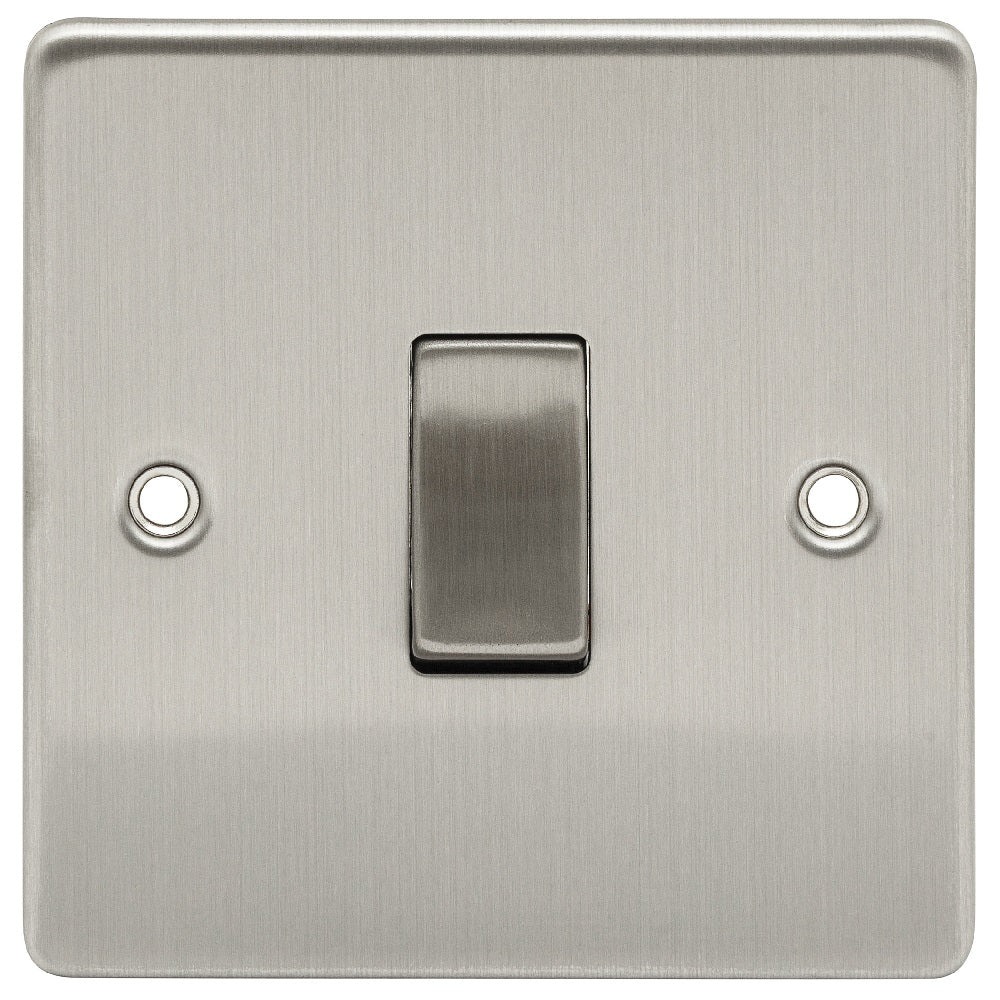 D-SP6INT-BCM 1 Gang Intermediate Metal Insert Brushed Chrome